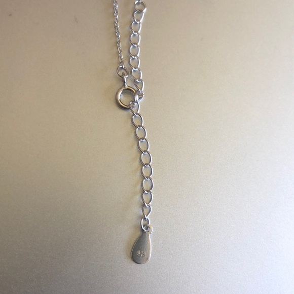 925 Sterling Silver Necklace with CZ Starfish - Picture 2 of 3